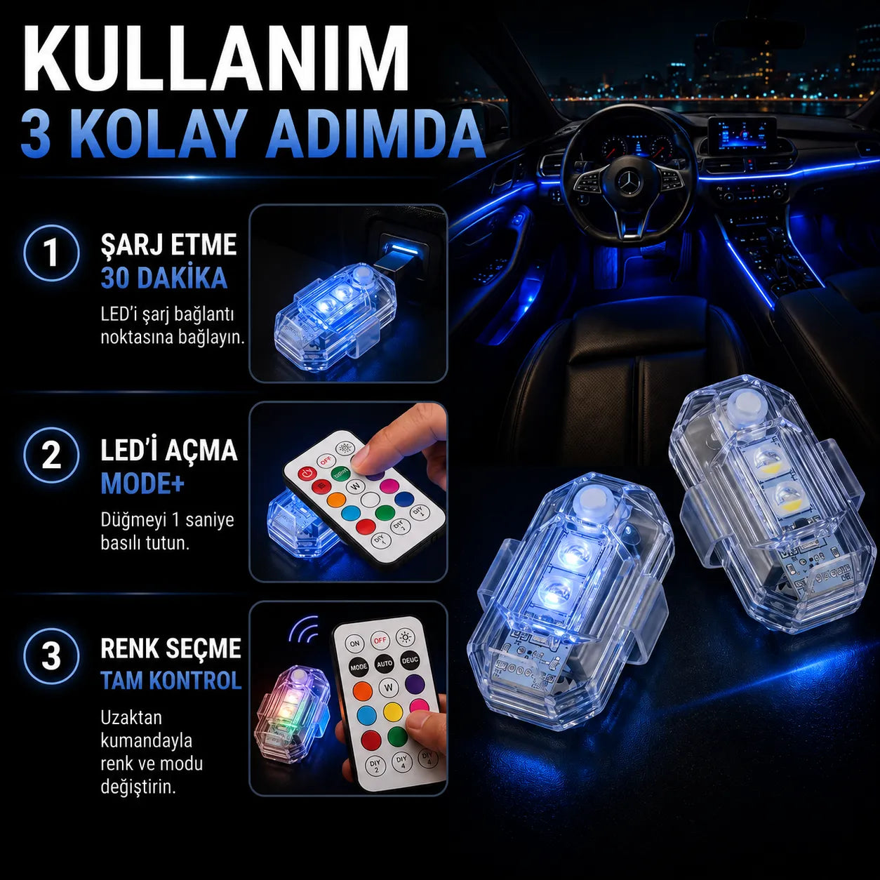 GLOWCAR Premium Ambiyans Işığı